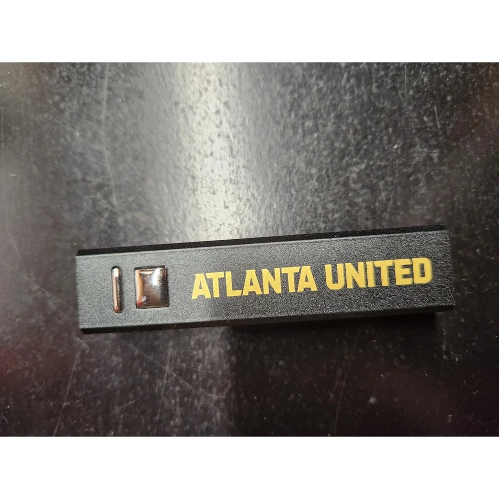Atlanta United FC Portable Power Bank 2000mAh Black Gold External Battery